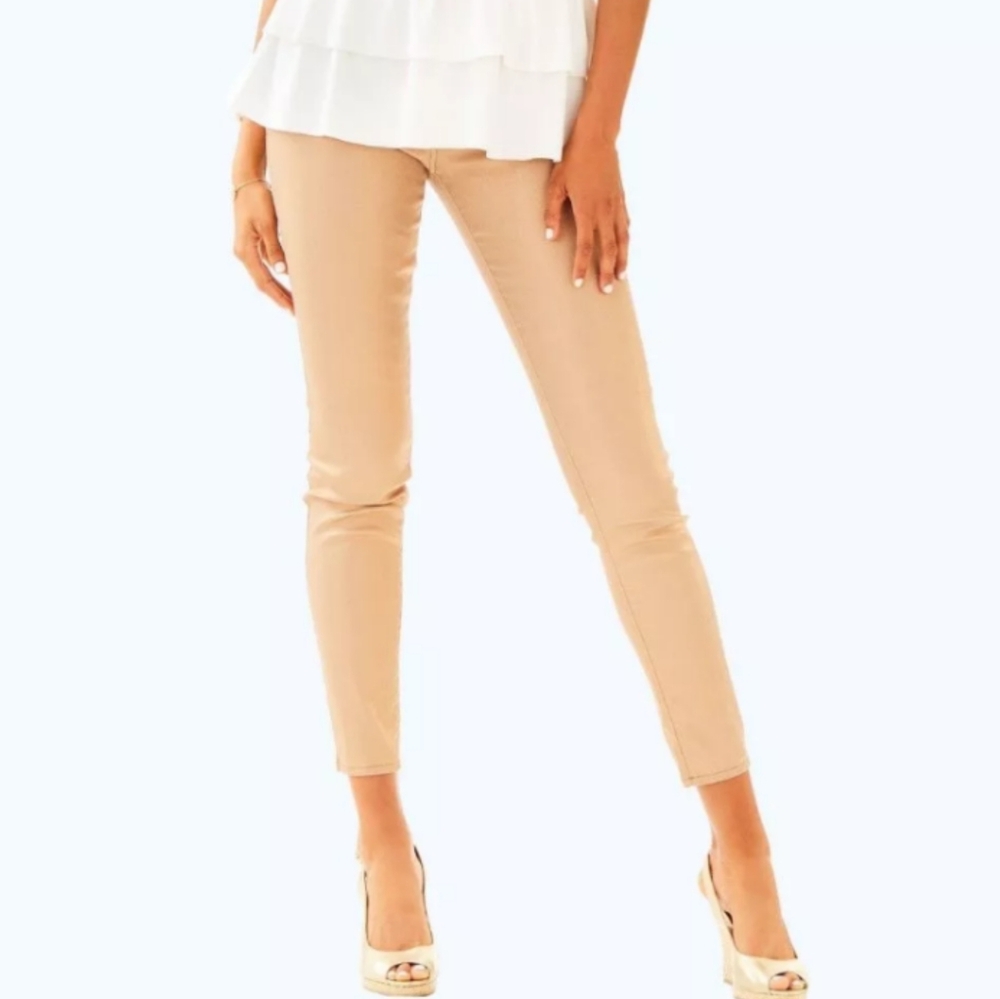 Lilly Pulitzer Worth Skinny Pants in Sand Bar